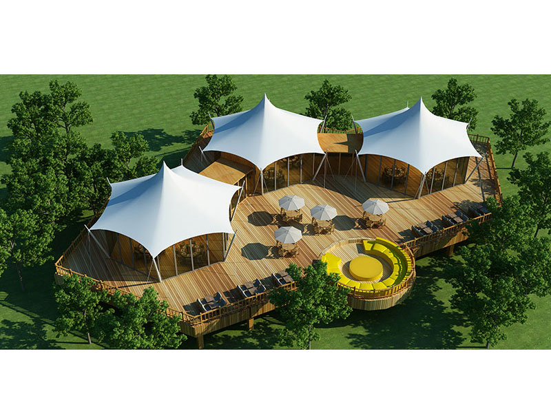 復(fù)式聯(lián)排帳篷酒店